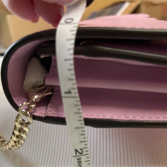 Kate Spade Gemma-Smooth Leather wallet on chain/crossbody in Lavender - Picture 12 of 15